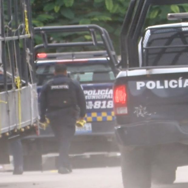 La zona fue resguardada por elementos de Seguridad.